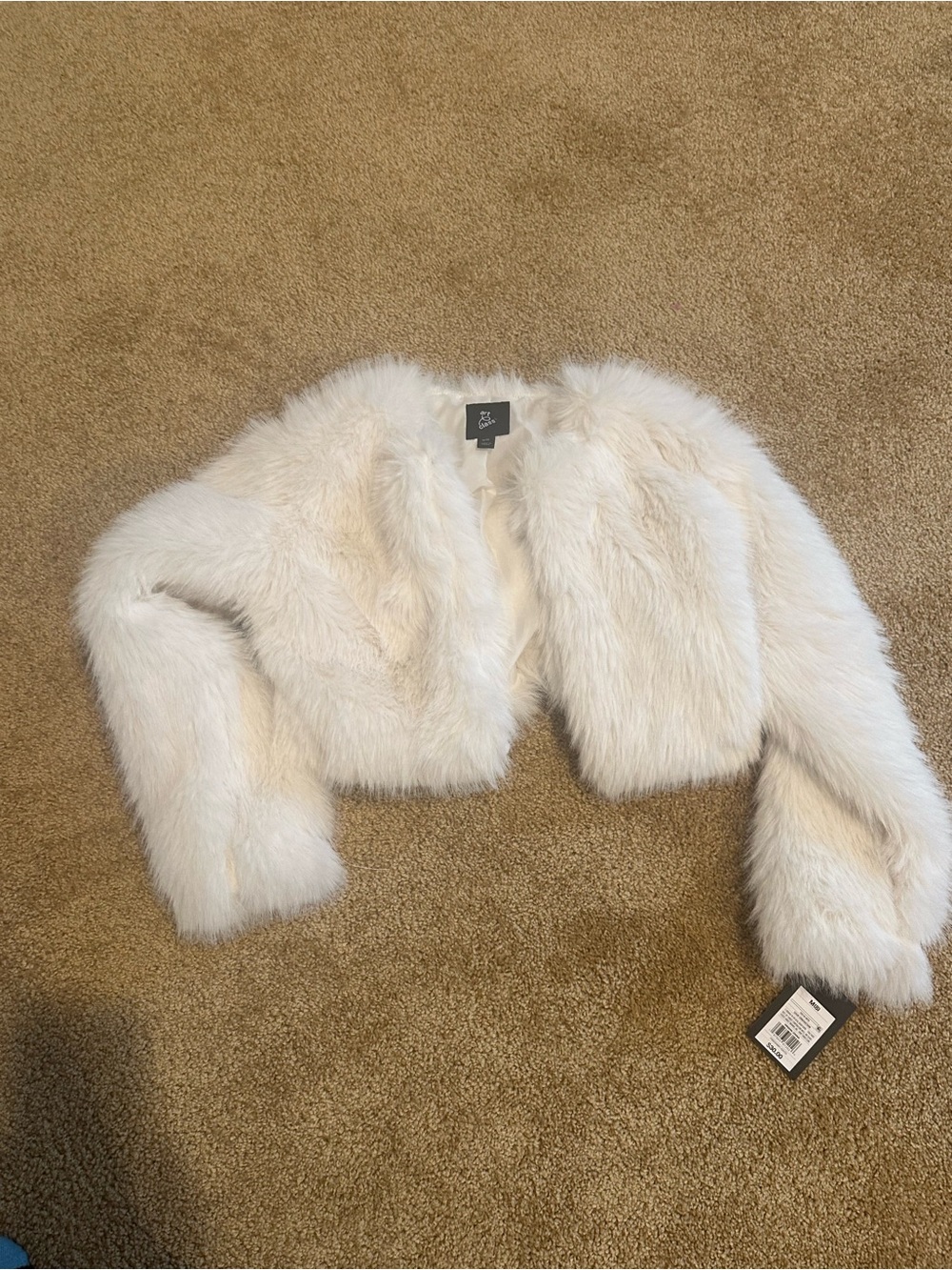 NWT girls fake fur jacket